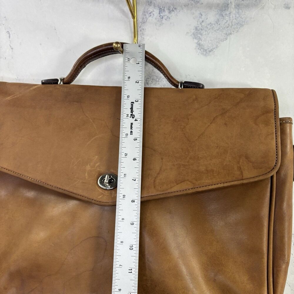 Vintage Coach Messenger Briefcase Bag Brown Leather Lexington 90s Retro work bag - Picture 7 of 16